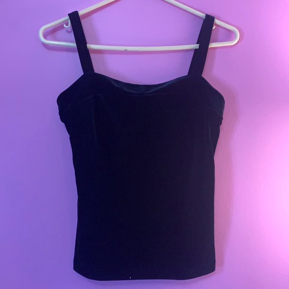 Velvet Black Tank Top